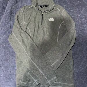 The North Face Women's Charcoal Gray Quarter-Zip Hoodie